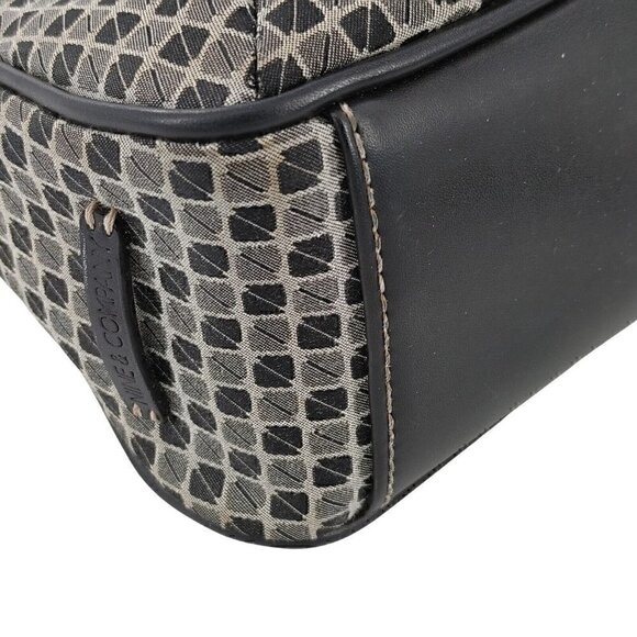 NINE & COMPANY Fabric and Faux Leather Small Shoulder Bag Y2K Retro - Picture 4 of 10